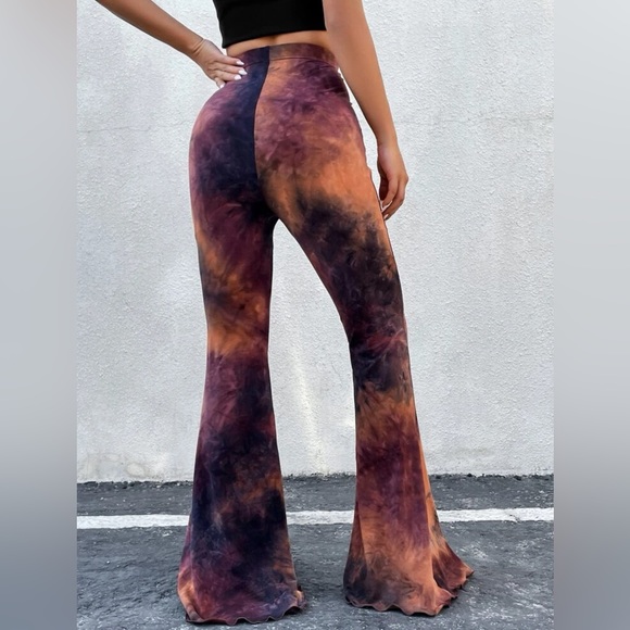 Boho Tie Dye Palazzo Wide Leg Pants - Picture 6 of 7